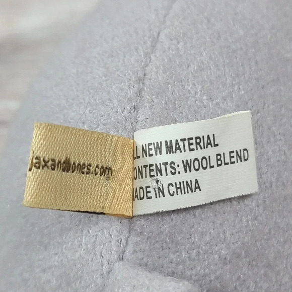 Jax And Bones Plush Wool Bunny Rabbit Stuffed Dog Toy Gray Pink 8.5" - Picture 6 of 6